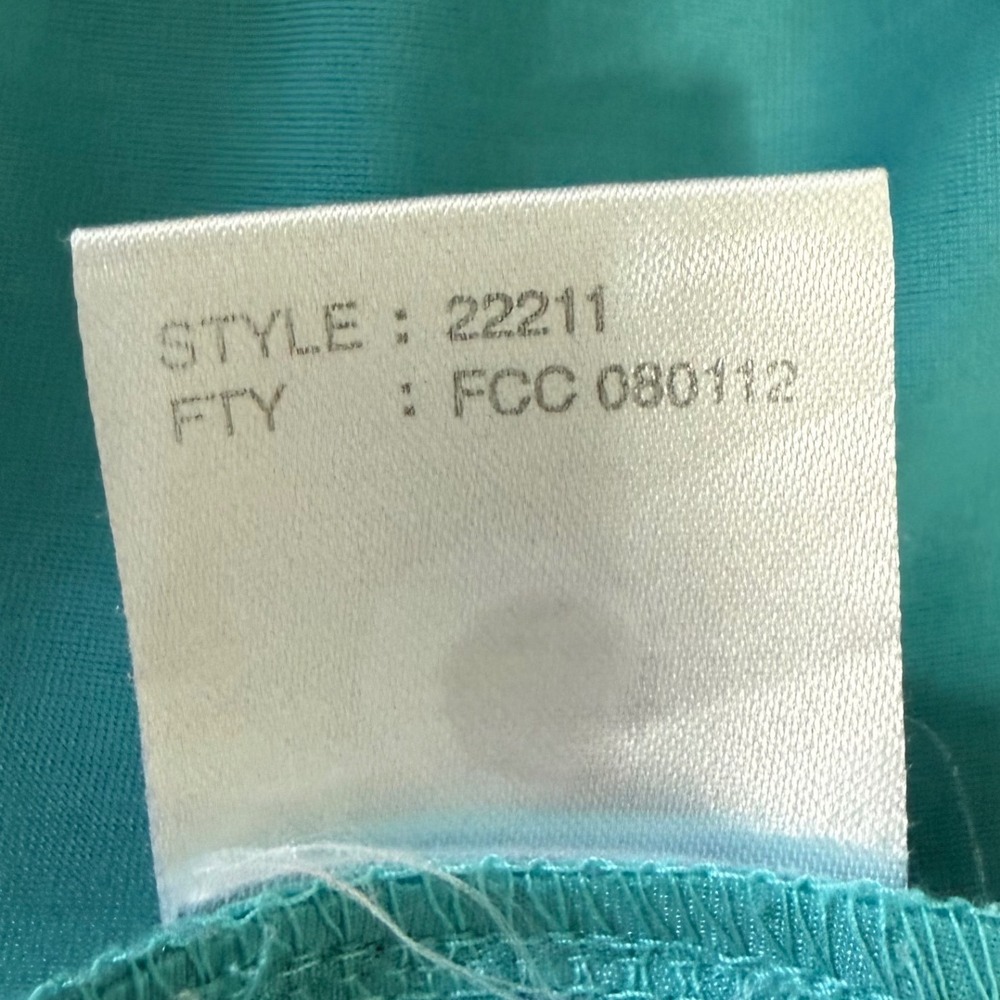 Jamie Sadock Womens Turquoise Brown Abstract Quarter Zip Golf Top Sleeveless S - Picture 6 of 9